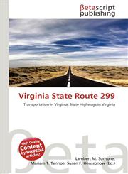 Virginia State Route 299,613446337X,9786134463379