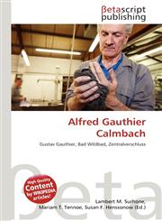 Alfred Gauthier Calmbach,6134809489,9786134809481