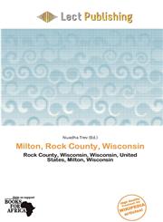 Milton, Rock County, Wisconsin,6200214921,9786200214928