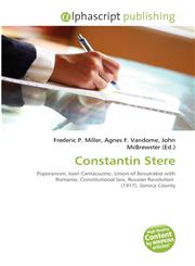 Constantin Stere,6134164038,9786134164030