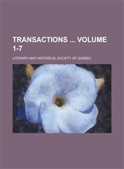Transactions  Volume 1-7,1236872835,9781236872838