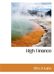 High Finance,1117009106,9781117009100