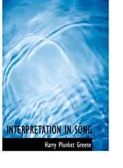 INTERPRETATION IN SONG,1117895661,9781117895666