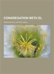 Congregation Beth El,1230462864,9781230462868
