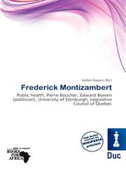 Frederick Montizambert,6200863202,9786200863201