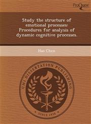 Study the structure of emotional processes Procedures for analysis of dynamic cognitive processes.,1244071293,9781244071292