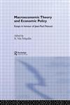 Macroeconomic Theory and Economic Policy Essays in Honour of Jean-Paul Fitoussi,0415323363,9780415323369