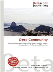 Q'ero Community,6131362475,9786131362477