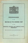 Proceedings of the Meetings of the Governing Body of the Imperial Council of Agricultural Research : Held at New Delhi on the 21st and 22nd January - 1935
