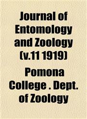 Journal of Entomology and Zoology (v.11 1919),1152978586,9781152978584