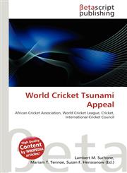 World Cricket Tsunami Appeal,6133542373,9786133542372