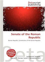 Senate of the Roman Republic,6130900058,9786130900052