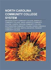 North Carolina Community College System Davidson County Community College, Sandhills Community College, Vance-Granville Community College,1155232216,9781155232218
