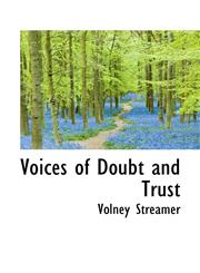 Voices of Doubt and Trust,1103364170,9781103364176