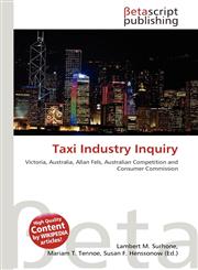Taxi Industry Inquiry,613758612X,9786137586129