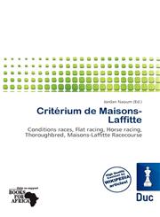 Critérium de Maisons-Laffitte,6139593654,9786139593651