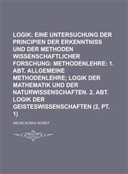 Logik (2, PT. 1),123429849X,9781234298494