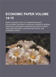 Economic Paper Volume 14-15,1231751738,9781231751732