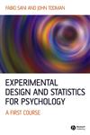 Experimental Design and Statistics for Psychology A First Course,1405100249,9781405100243