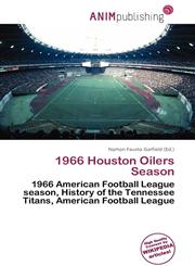 1966 Houston Oilers Season,6136639254,9786136639253