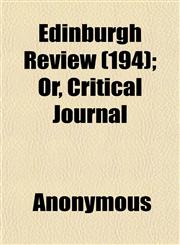 Edinburgh Review (194); Or, Critical Journal,1152479156,9781152479159