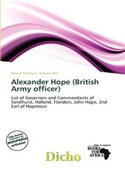 Alexander Hope (British Army officer),6200760586,9786200760586