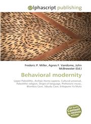 Behavioral modernity,6130216262,9786130216269