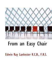 From an Easy Chair,1116954168,9781116954166
