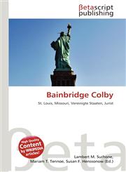 Bainbridge Colby,6135220314,9786135220315