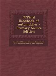 Official Handbook of Automobiles - Primary Source Edition,1293156663,9781293156667