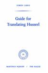 Guide for Translating Husserl,9024714524,9789024714520