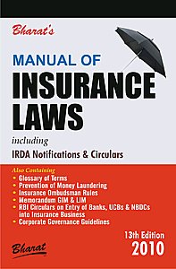 Bharat's Manual of Insurance Laws 13th Edition,8177336002,9788177336009