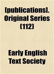 [publications]. Original Series (112),1152698036,9781152698031