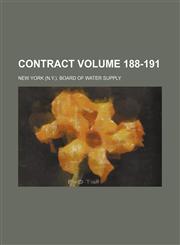 Contract Volume 188-191,1231247762,9781231247761