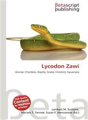 Lycodon Zawi,6135202561,9786135202564