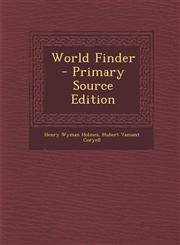 World Finder - Primary Source Edition,1295173379,9781295173372
