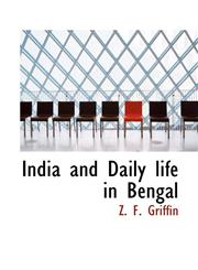 India and Daily Life in Bengal,1117251853,9781117251851