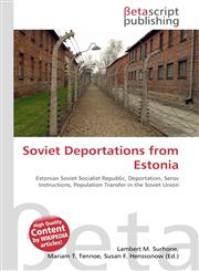 Soviet Deportations from Estonia,6130426682,9786130426682