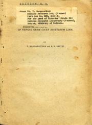 Digestibilities of the Proteins of Bengal Gram Cicer Arietinum Linn Reprinted from "The Proceedings of the Indian Academy of Sciences", Vol. VIII, No. 4, Sec. B, 1938