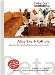 Alice Ekert-Rotholz,6134441554,9786134441551