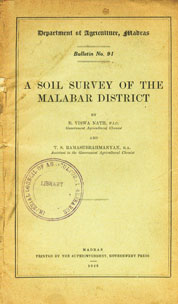 A Soil Survey of the Malabar District