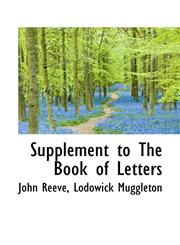 Supplement to The Book of Letters,1117497801,9781117497808