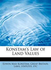 Konstam's Law of Land Values,1115818465,9781115818469