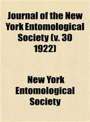 Journal of the New York Entomological Society (v. 30 1922),1152990594,9781152990593