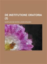de Institutione Oratoria (2),1151607894,9781151607898