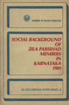 Social Background of Zila Parishad Members in Karnataka, 1989