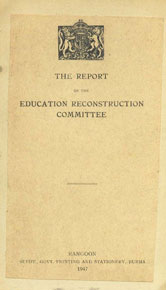 The Report of the Education Reconstruction Committee