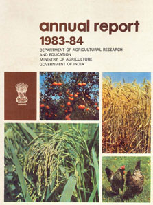 Annual Report - 1983-84 Department of Agricultural Research and Education Ministry of Agriculture Government of India
