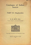 Catalogue of Indian Insects - Part 10 : Stephanidae