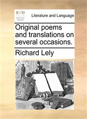 Original poems and translations on several occasions.,1170524702,9781170524701